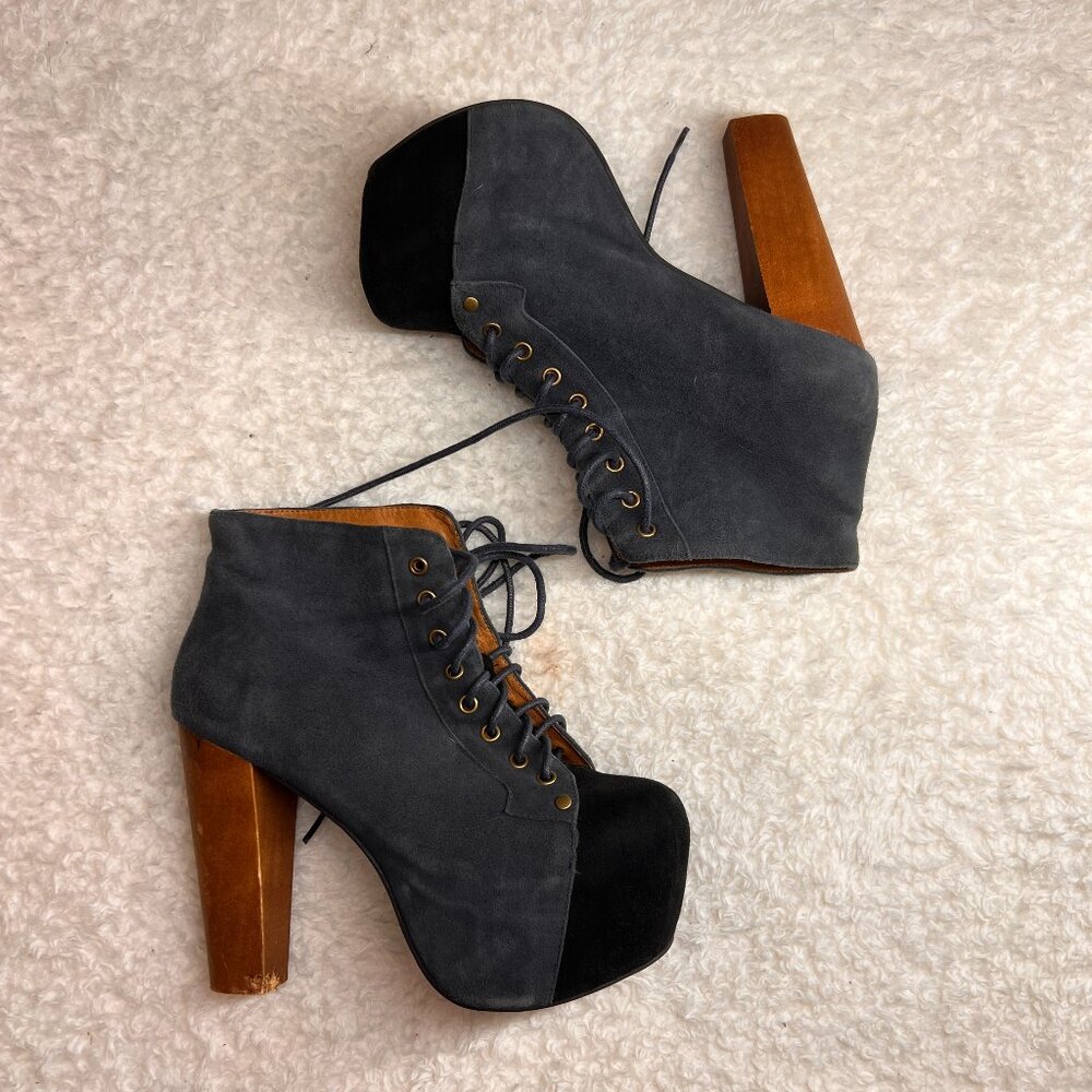 Jeffery Campbell Two Tone Suede